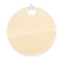 Round blank eco-friendly wood sign with hanging hook from Printify for home decor