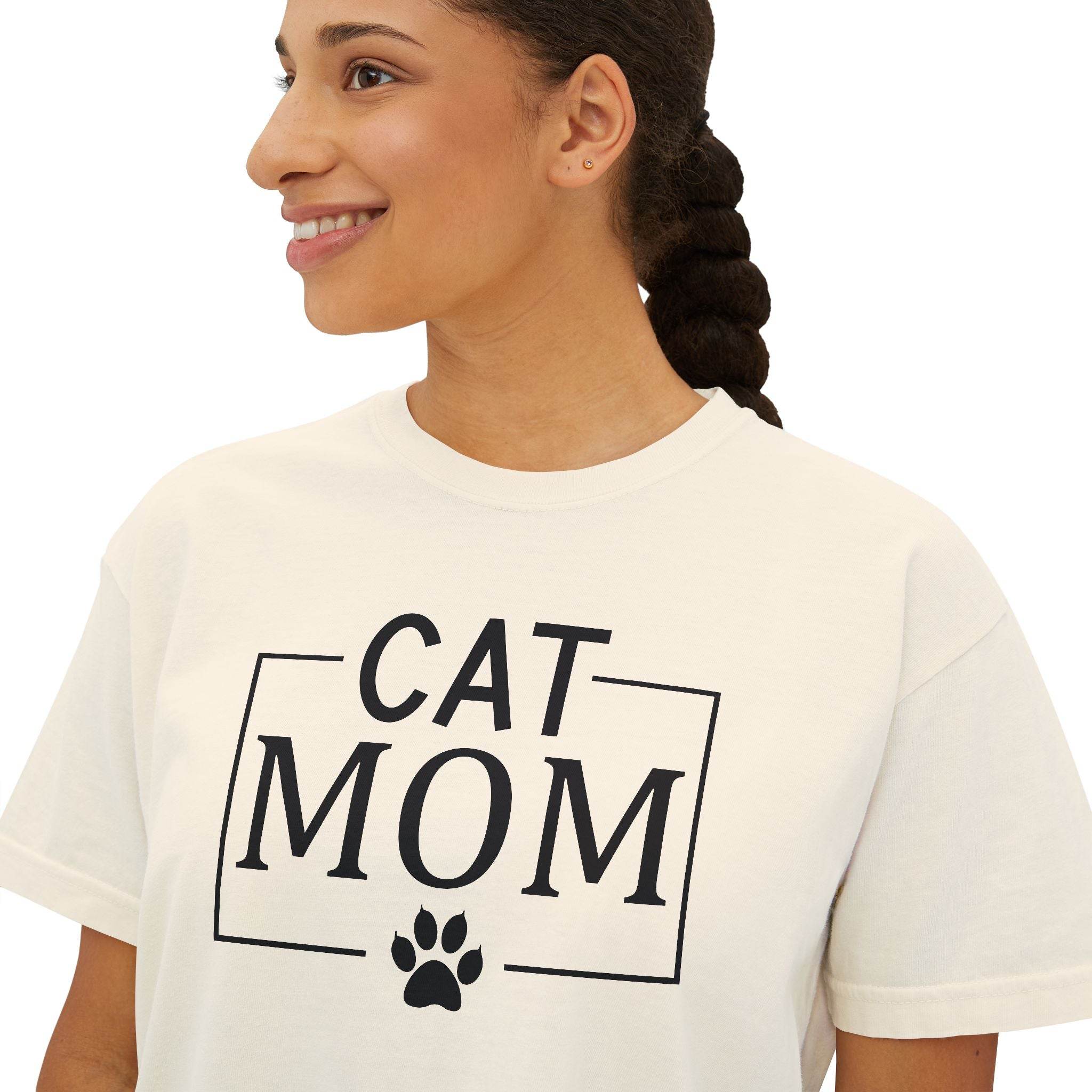 Cute Cat Mom Women's Boxy Tee
