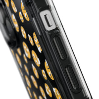 Printify eco-friendly magnetic phone case with emoji pattern and precise button cutouts