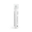 White pump bottle of natural dewdrop face gel with clear cap and printed text on the side