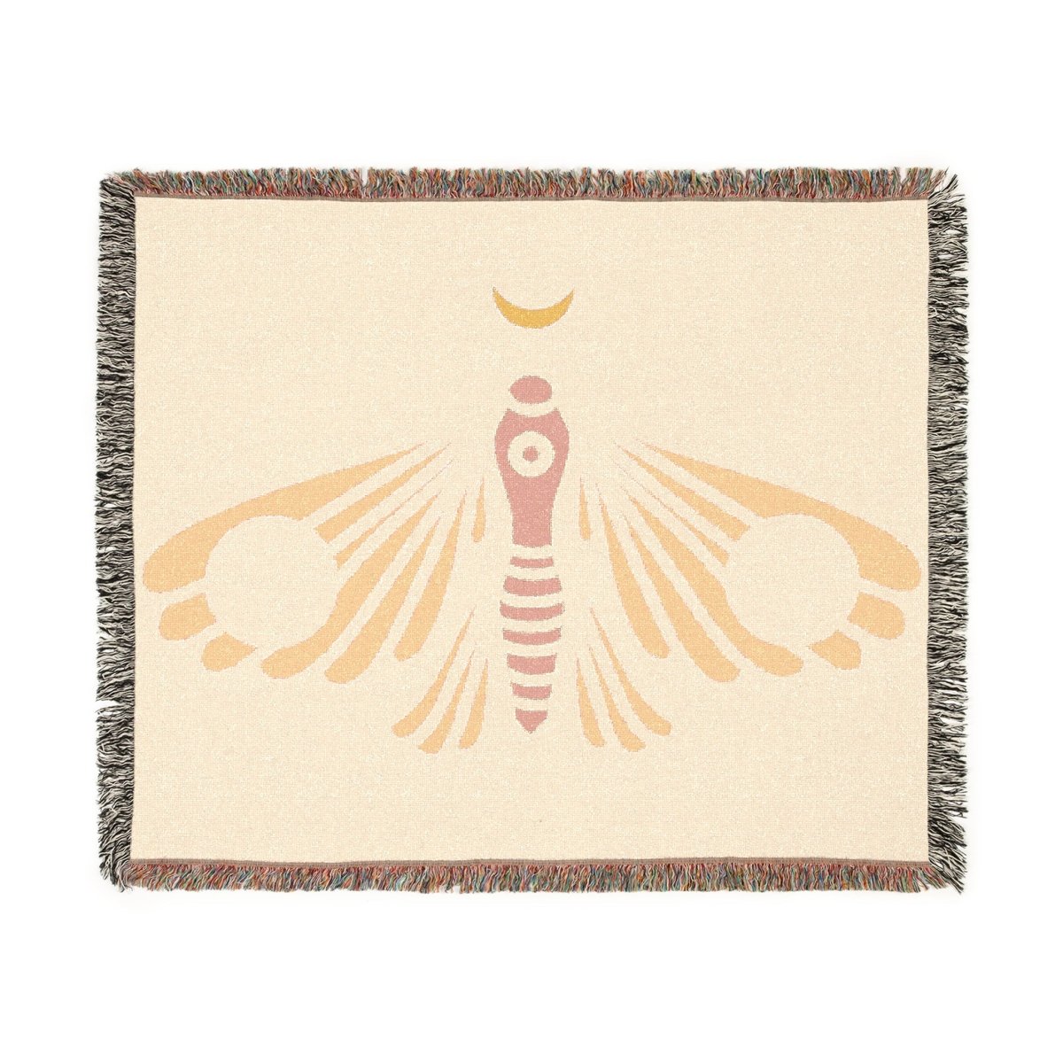 Ethereal Moth Woven Blanket