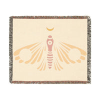 Ethereal Moth Woven Blanket