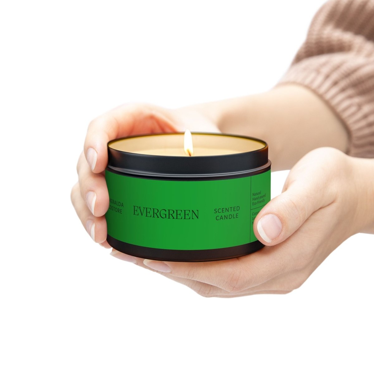 Evergreen Tin Candles