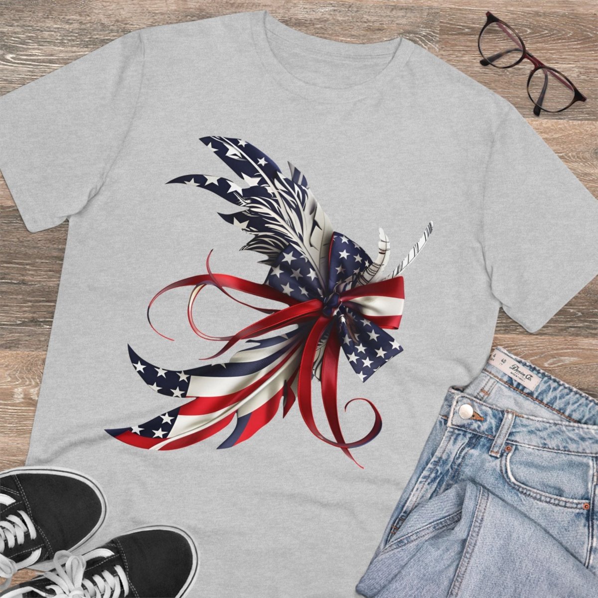 Feathered Flag Organic Creator T-Shirt - Unisex