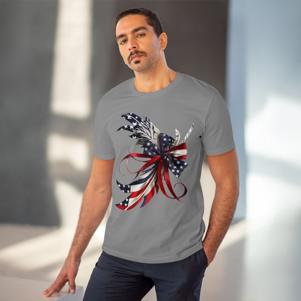 Feathered Flag Organic Creator T-Shirt - Unisex