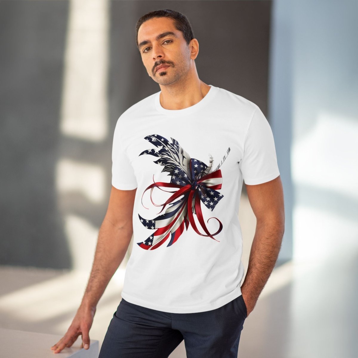 Feathered Flag Organic Creator T-Shirt - Unisex