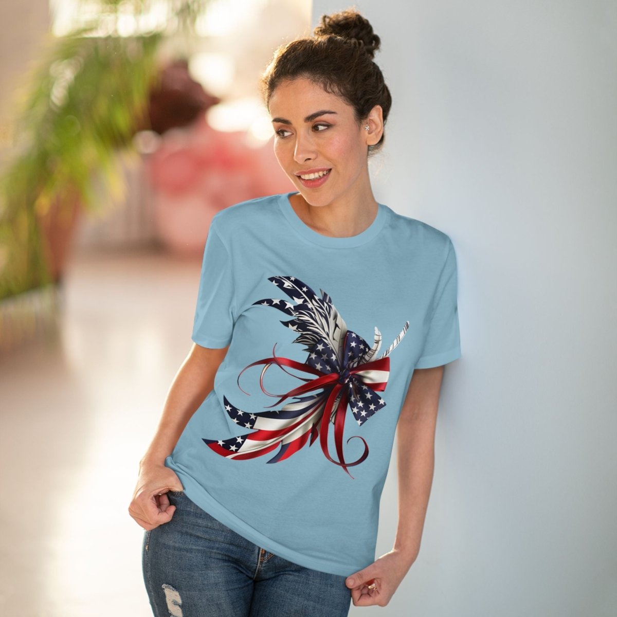 Feathered Flag Organic Creator T-Shirt - Unisex