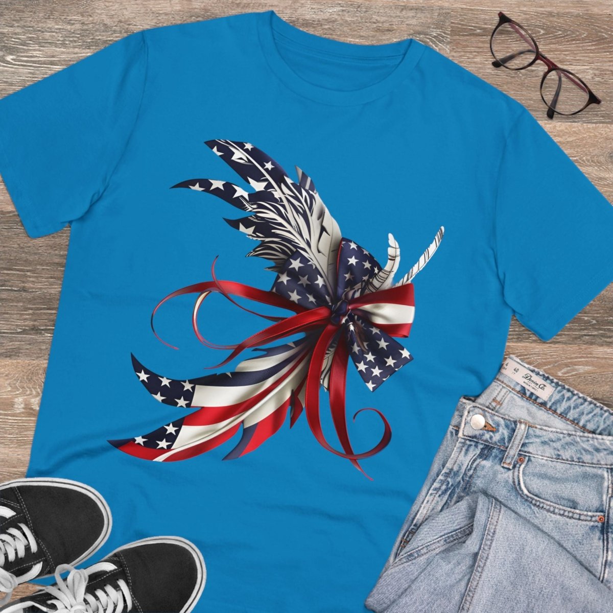 Feathered Flag Organic Creator T-Shirt - Unisex