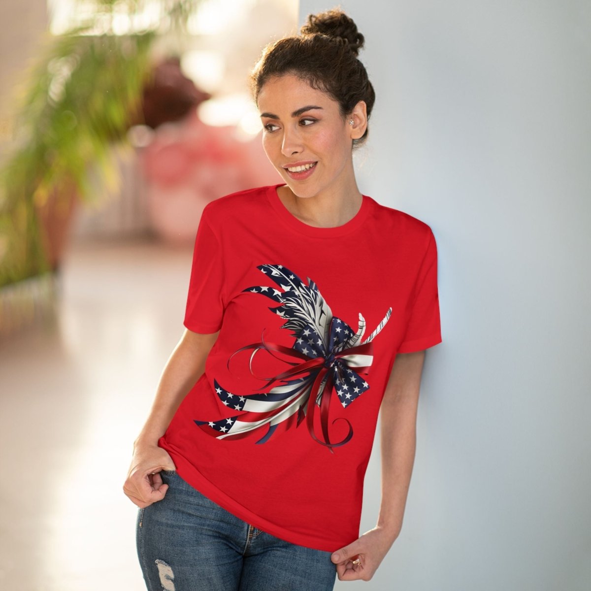 Feathered Flag Organic Creator T-Shirt - Unisex