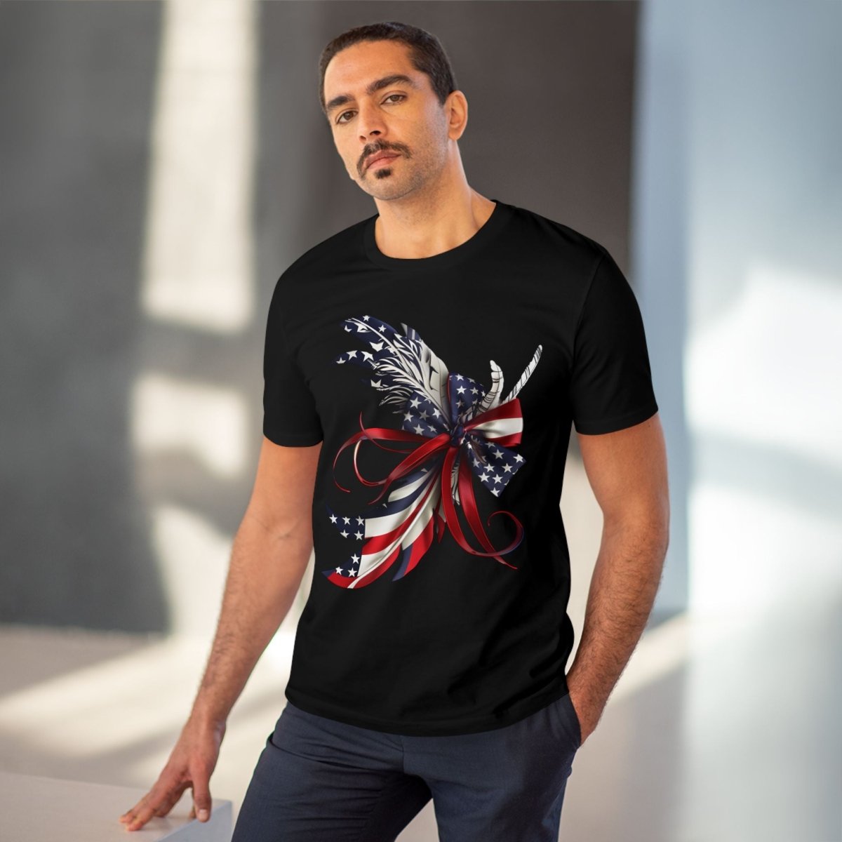 Feathered Flag Organic Creator T-Shirt - Unisex