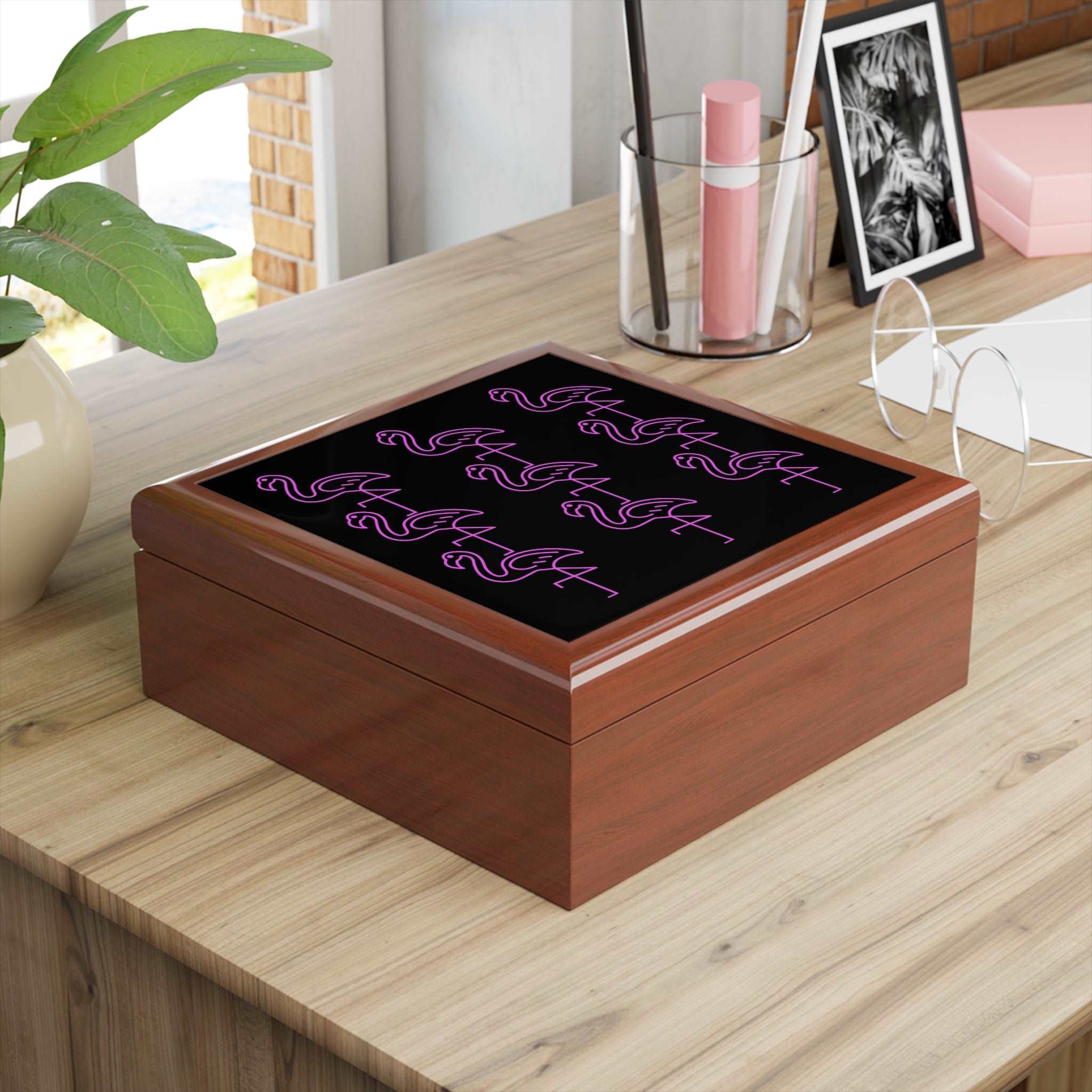 Flamingo Fabulosity Jewelry Box