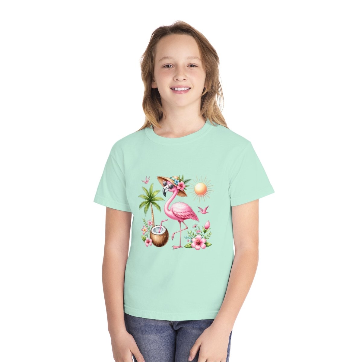 Flamingo Paradise Youth Midweight Tee