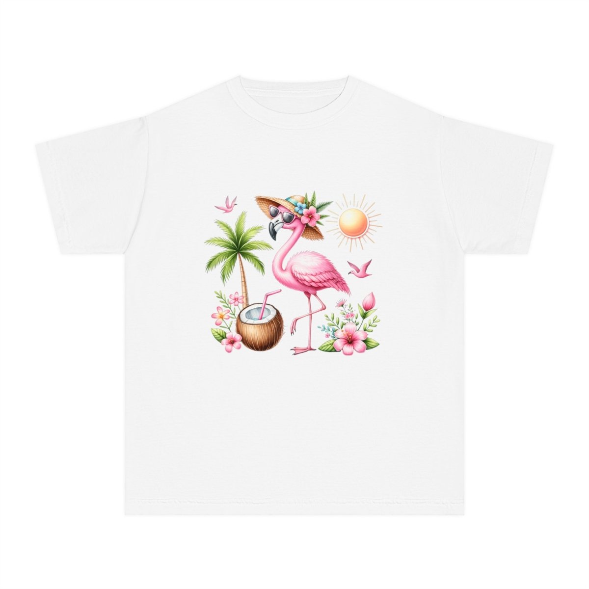 Flamingo Paradise Youth Midweight Tee