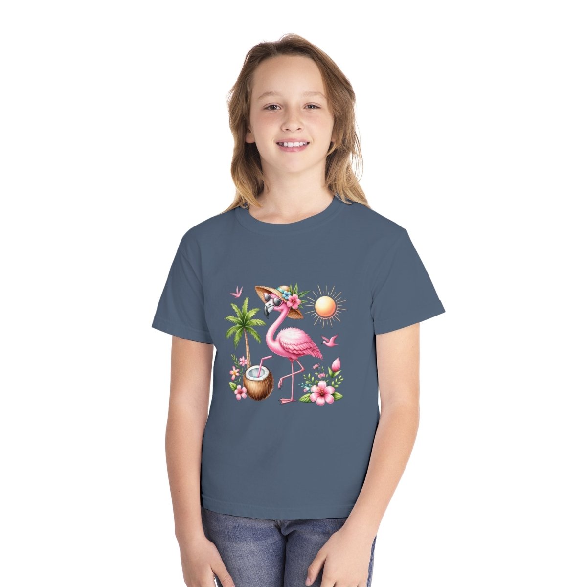 Flamingo Paradise Youth Midweight Tee