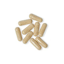 Vegan magnesium zinc supplement capsules by Printify in beige color on white background