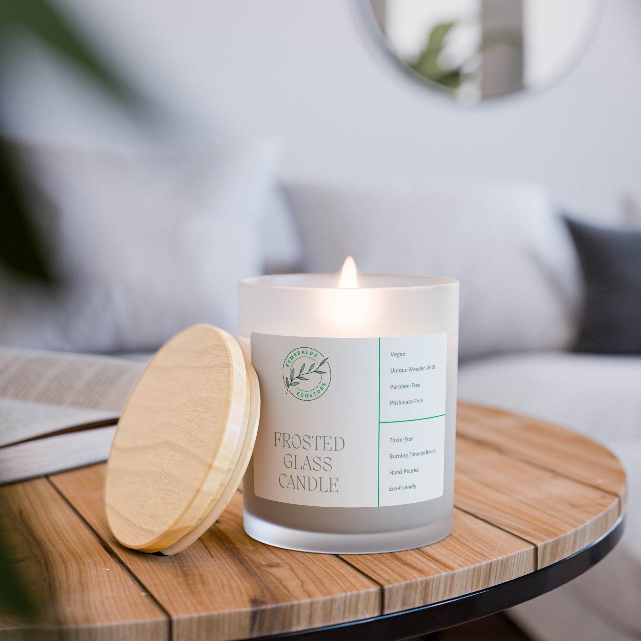Zen Garden Frosted Glass Candle - 11oz