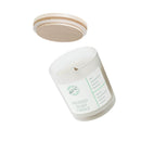 Printify frosted glass eco candle with wooden lid showcasing sustainable and natural design