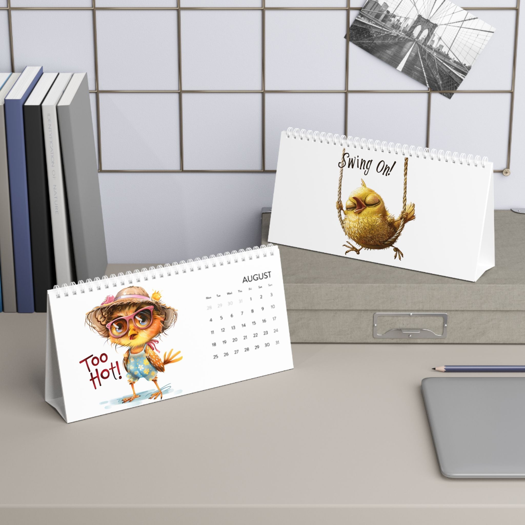 Funky Friends Desk Calendar 2025