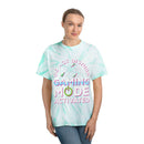 Printify eco friendly gaming t shirt with Do Not Disturb Gaming Mode Activated design in mint tie-dye