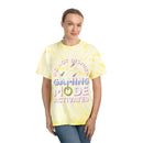 Printify eco friendly gaming t shirt with yellow tie-dye and gaming mode activated design