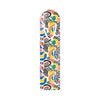 Printify eco-friendly art bookmark with colorful abstract design and rounded top