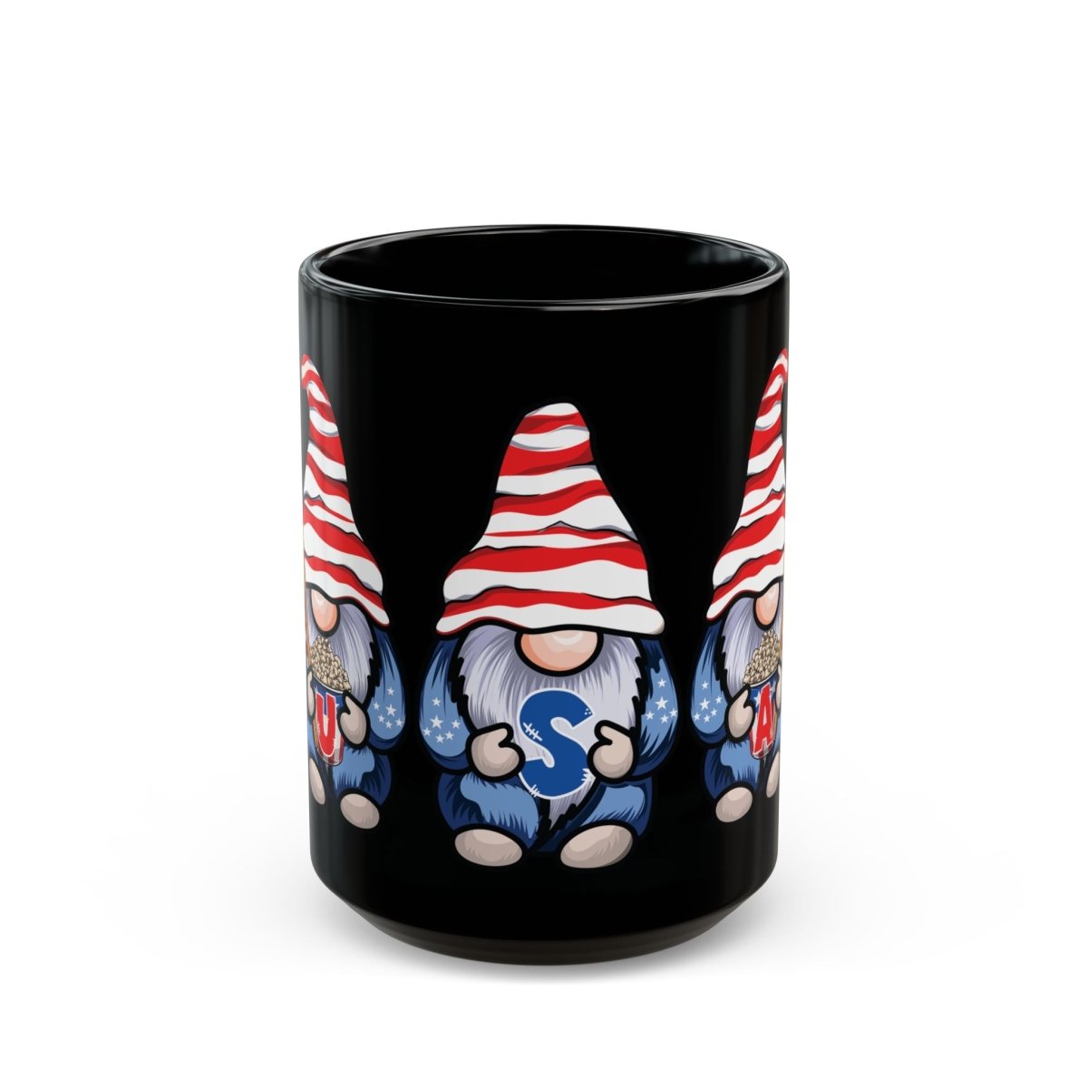 Gnome-ing for America Black Mug