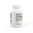 White bottle of turmeric supplement with BioPerine featuring supplement facts label and veggie capsules
