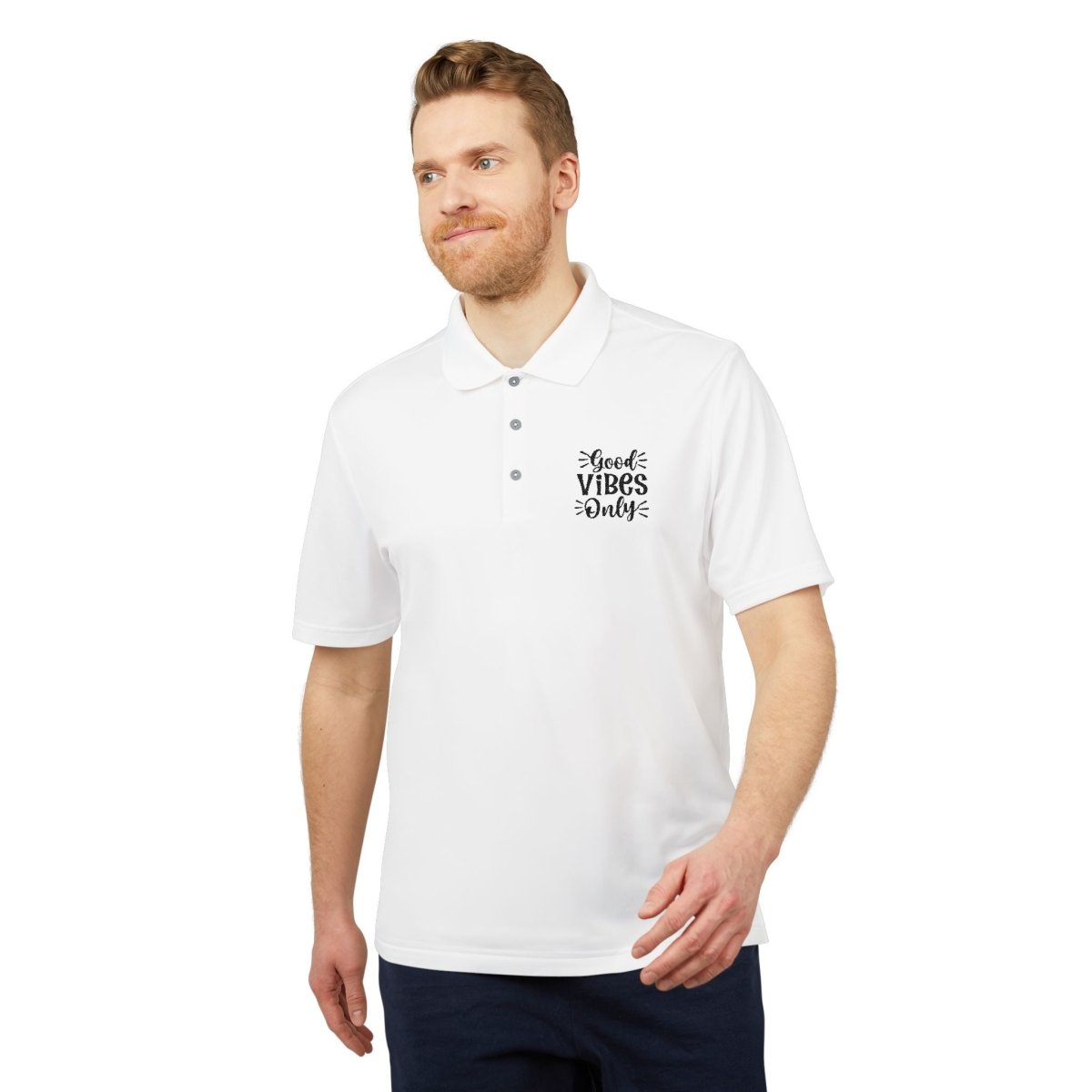 Good Vibes Only Adidas Unisex Performance Polo (Customized Product)