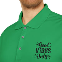 Good Vibes Only Adidas Unisex Performance Polo (Customized Product)