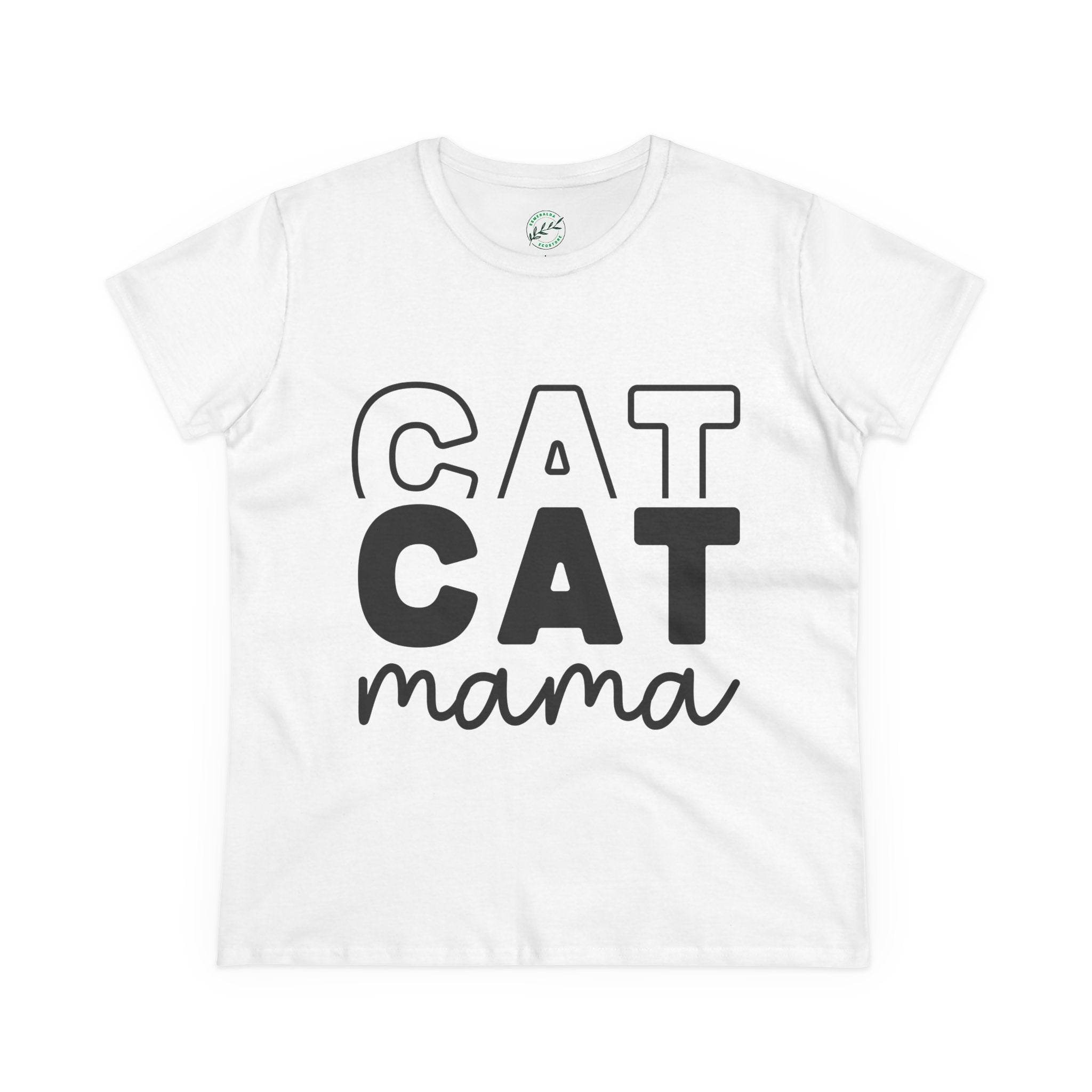 Cat Mama Women's Midweight Cotton Tee