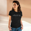 Printify eco-friendly girl boss shirt black women t shirt with printed just a girl boss building her empire slogan