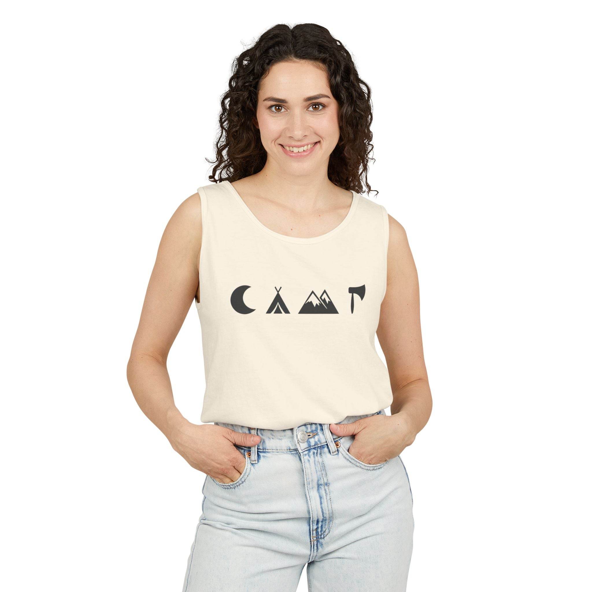 Adventure Awaits Unisex Garment-Dyed Tank Top