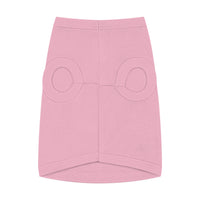 Pink pet shirt with harness openings by Printify eco-friendly pet tank top soft breathable knit