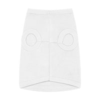 Printify white eco-friendly pet tank top with harness openings for small dogs and cats