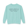 Printify mint crewneck sweatshirt with black text please cancel my subscription to your issues eco-friendly funny sweatshirt