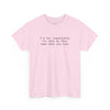 Light pink tee with black typewriter text im not responsible for what my face does when you talk eco-friendly funny t-shirt