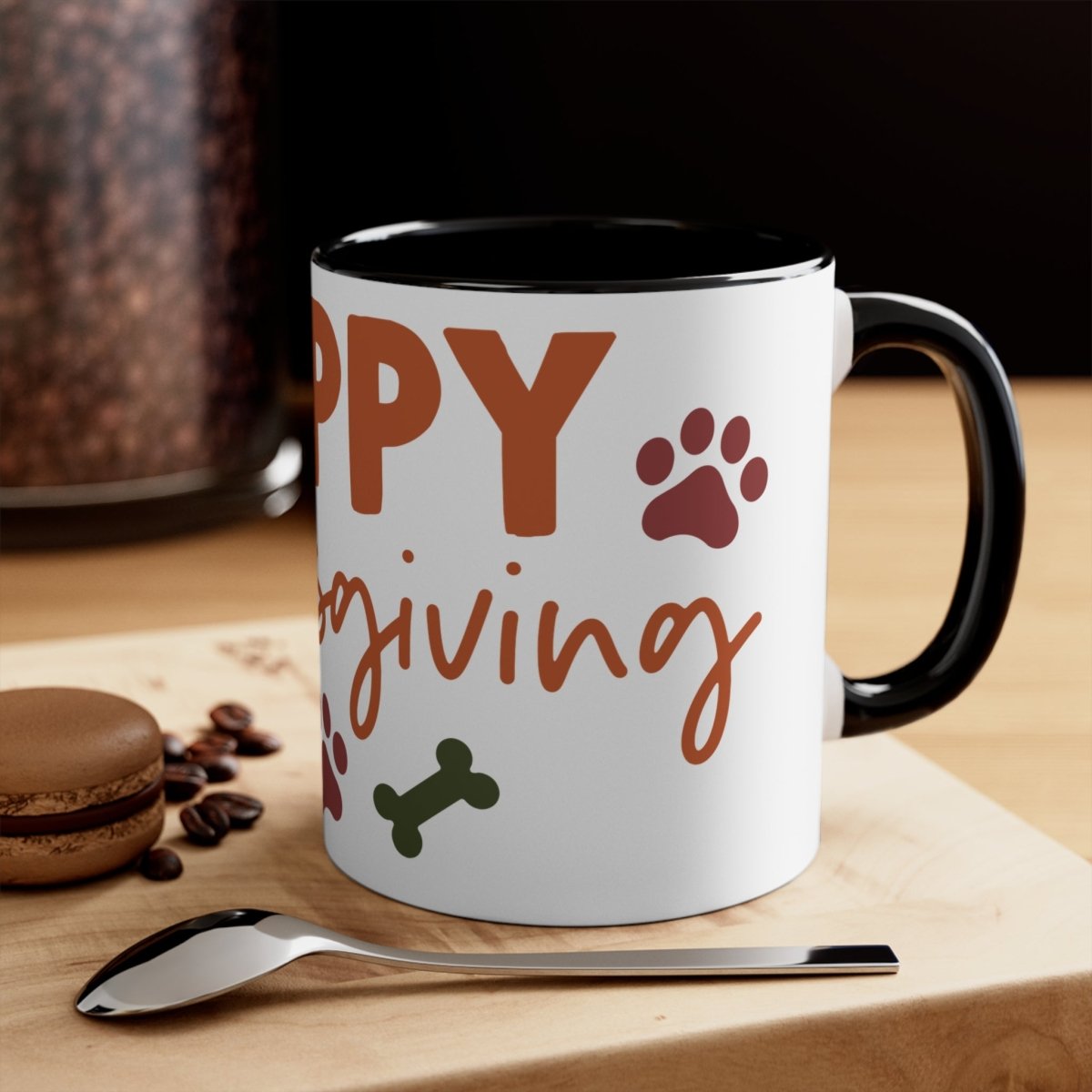 Happy Thanksgiving Colorful Accent Mugs