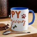 Happy Thanksgiving Colorful Accent Mugs