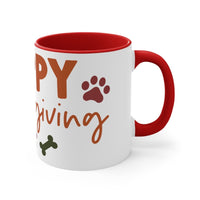 Happy Thanksgiving Colorful Accent Mugs