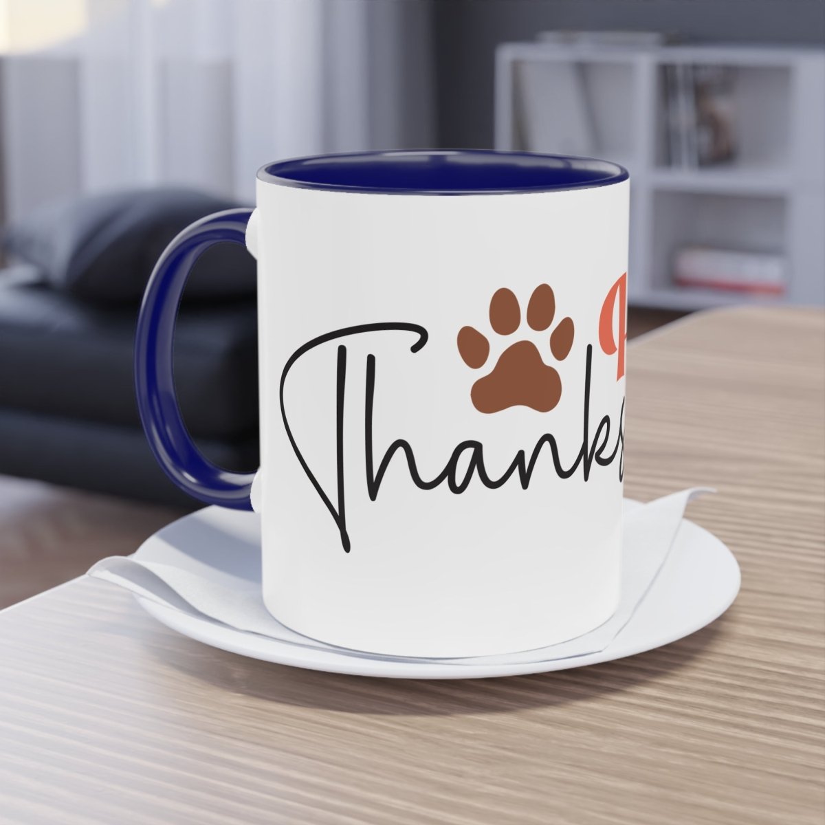 Happy Thanksgiving Two - Tone Coffee Mug