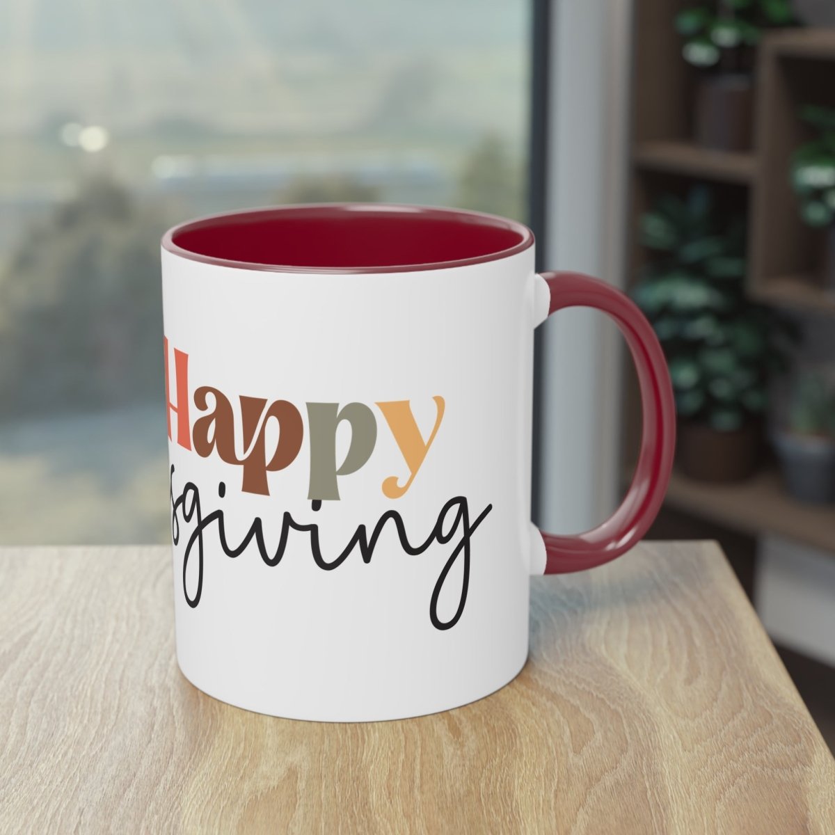 Happy Thanksgiving Two - Tone Coffee Mug