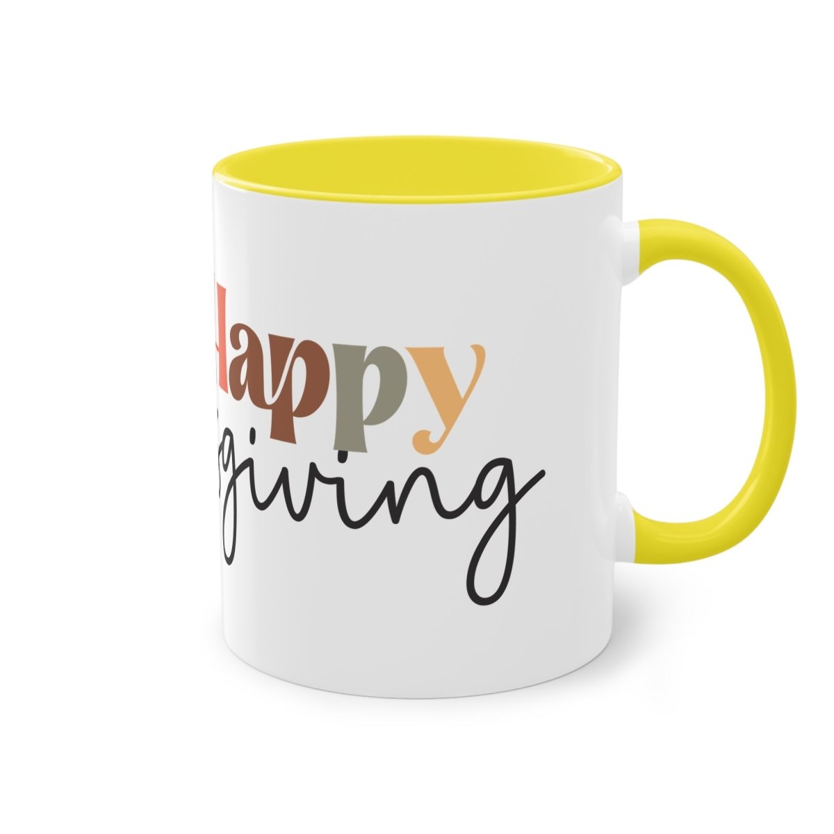 Happy Thanksgiving Two - Tone Coffee Mug