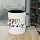 Happy Thanksgiving Two - Tone Coffee Mug