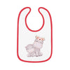 Hippo Baby Contrast Trim Jersey Bib