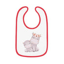 Hippo Baby Contrast Trim Jersey Bib