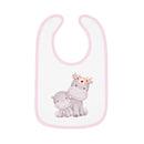 Hippo Baby Contrast Trim Jersey Bib