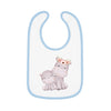 Hippo Baby Contrast Trim Jersey Bib