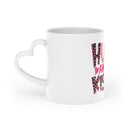 Hugs and Kisses Heart - Shaped Mug