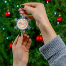 Jolly Pewter Snowflake Ornament