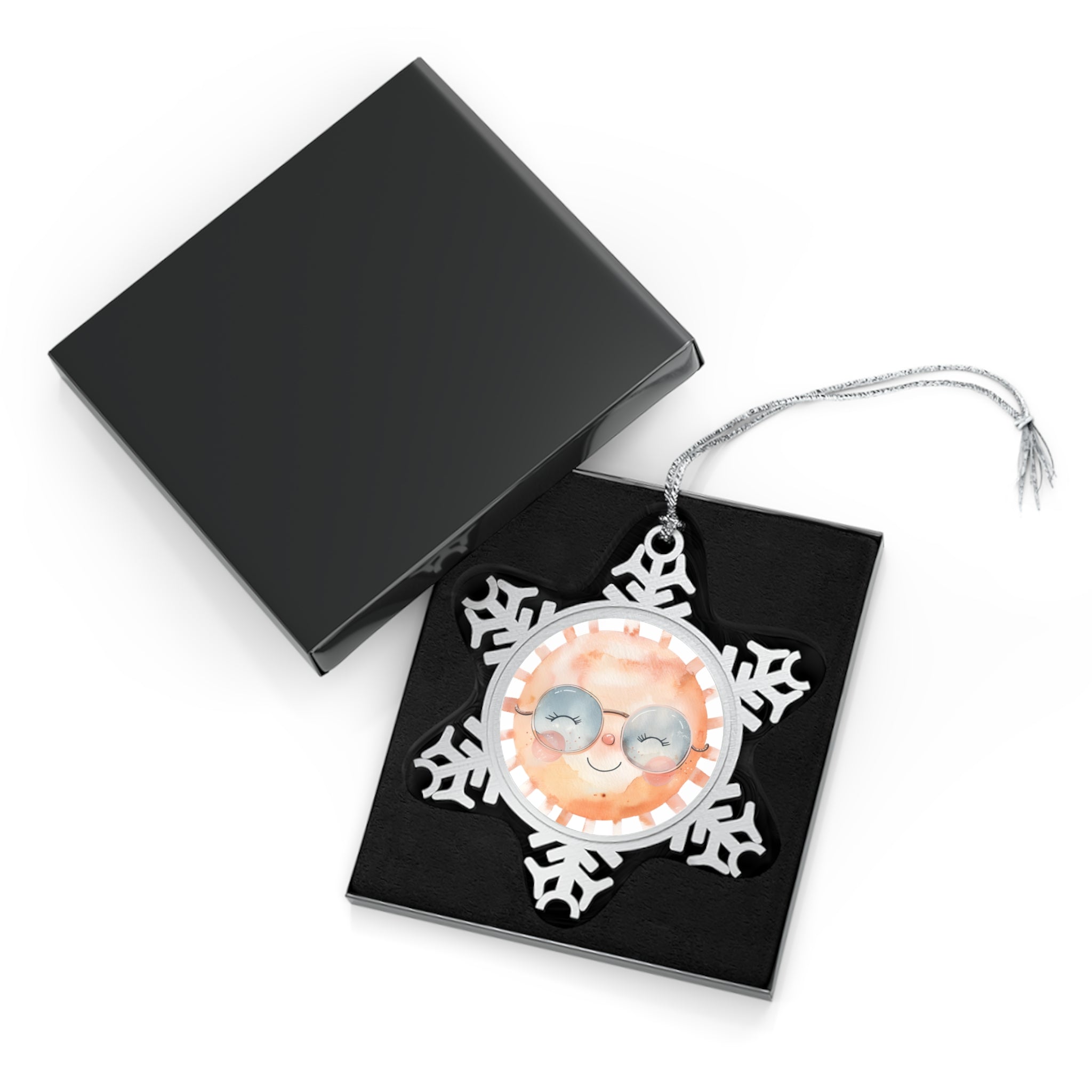 Jolly Pewter Snowflake Ornament